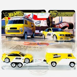 Hot Wheels Legends Tour Team Transport, Rally Hauler & Car BMW M3 - Collectors